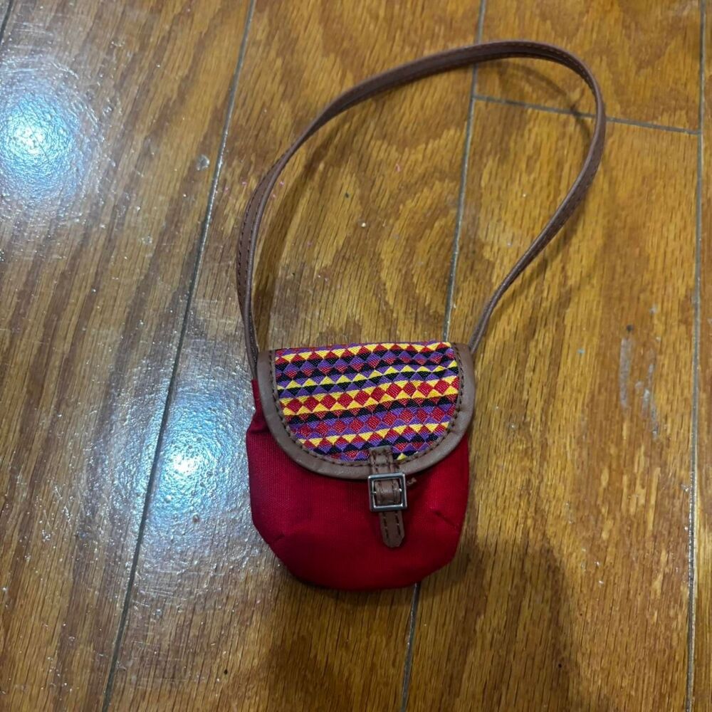 AMERICAN GIRL DOLL Accessories Collector's T Red Boho Women's Crossbody Bag  B9?